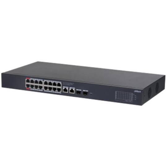DAHUA CS4220-16GT-240 16 PORT GIGABIT + 2X1GB SFPRJ45 UPLINK CLOUD YÖNETİLEBİLİR 240W POE RACKMOUNT SWITCH - 3