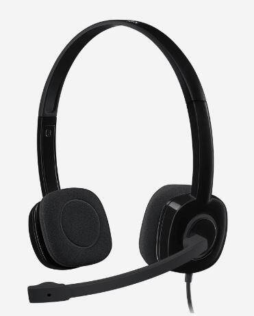 LOGITECH H151 STEREO KULAKLIK SİYAH 981-000589 - 1