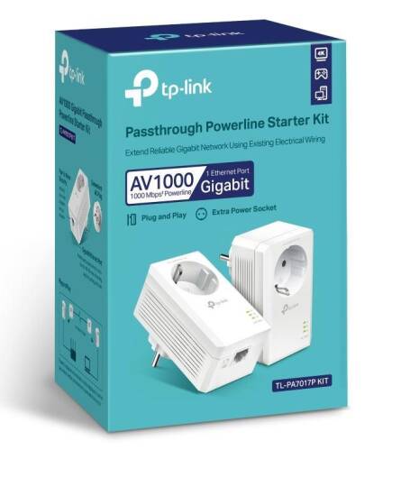 TP-LINK TL-PA7017P KIT AV1000 GIGABIT POWERLINE GENISLETICI - 2